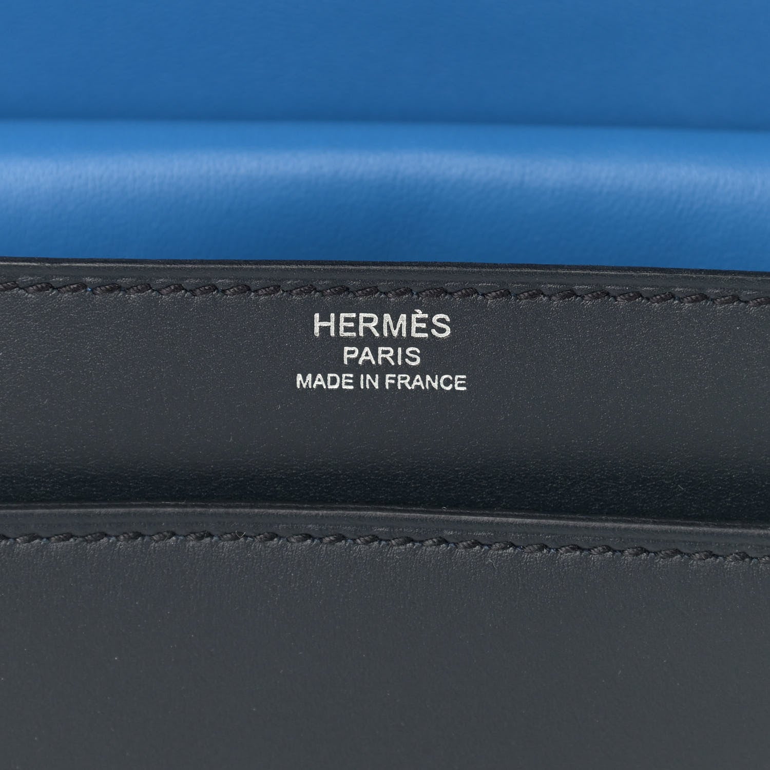 Hermes Allegretto Epsom Sombrero II Verrou 21 Bleu Encre Bleu Obscur Bleu Zellige Jaune Ambre 5 of 12