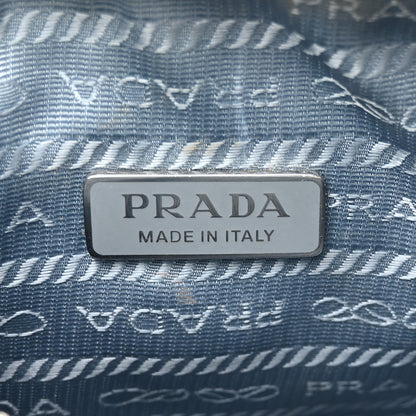 Prada Nylon Embroidered Drill Mini Re-Edition 2000 Bag Sky Blue White 6 of 11