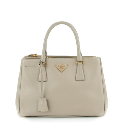 Prada Saffiano Small Galleria Double Zip Tote Pomice 1 of 12