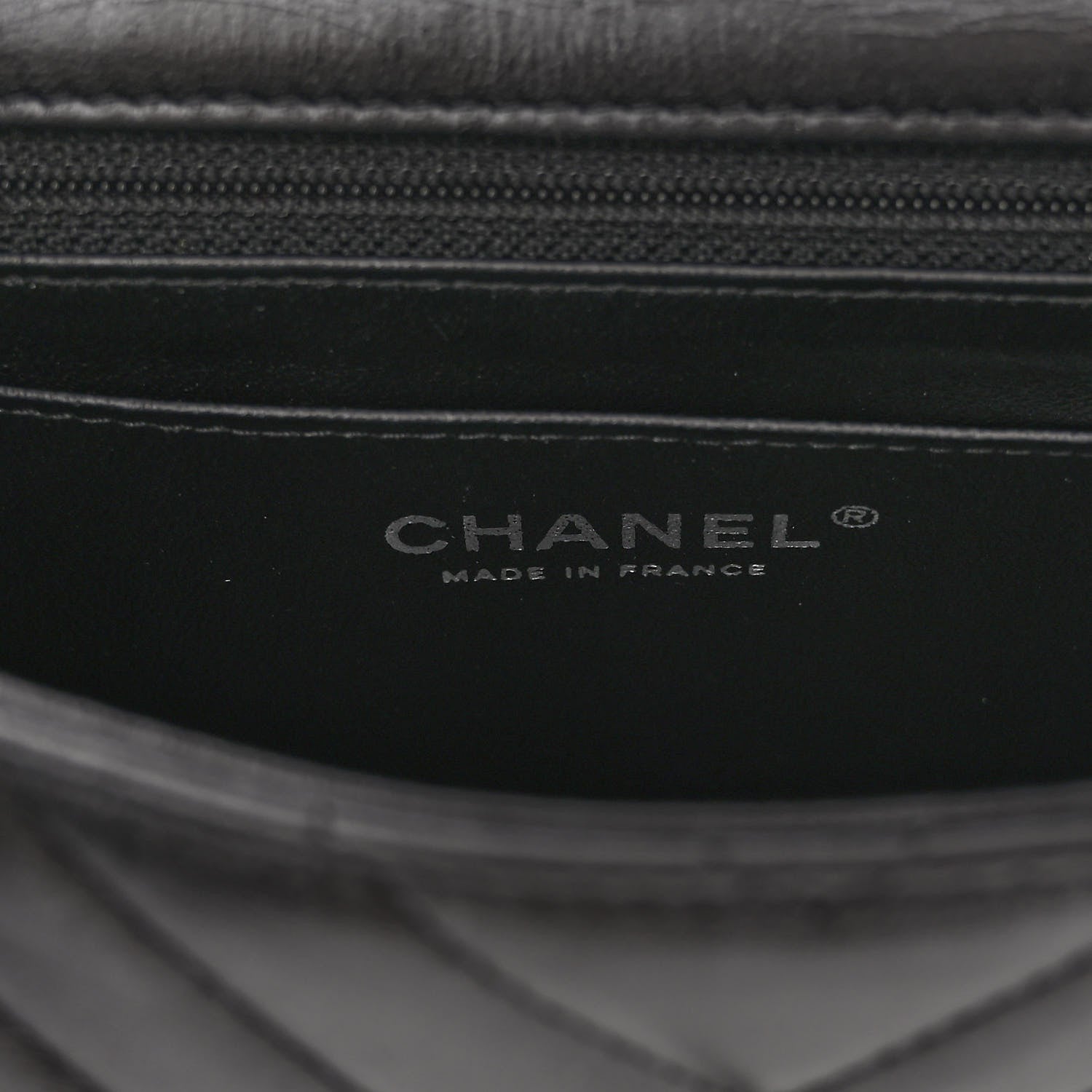 Chanel Lambskin Chevron Quilted Mini Rectangular Flap So Black 6 of 11
