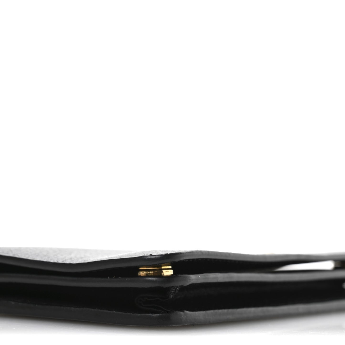 Vitello Daino Metal Chain Wallet Black