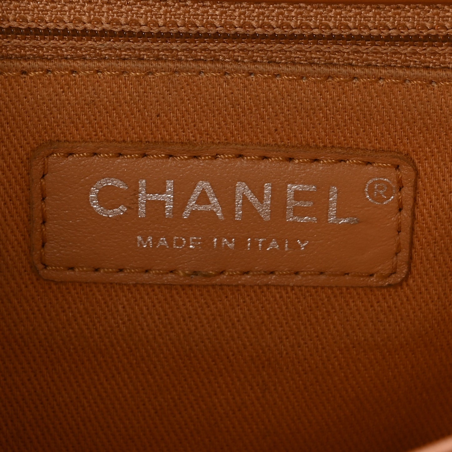 Calfskin Coco Eyelets Small Flap Bag Camel