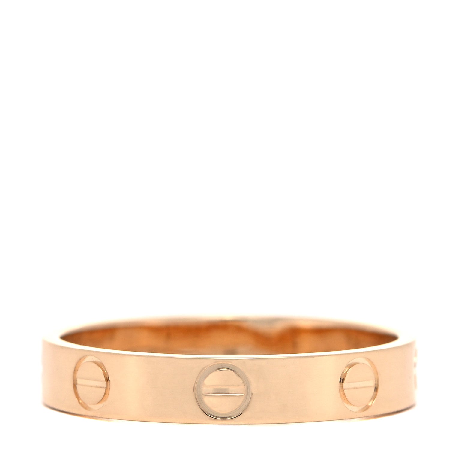 Cartier 18K Yellow Gold 3.5mm LOVE Wedding Band Ring 56 7.5 3 of 4