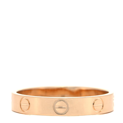 Cartier 18K Yellow Gold 3.5mm LOVE Wedding Band Ring 56 7.5 3 of 4