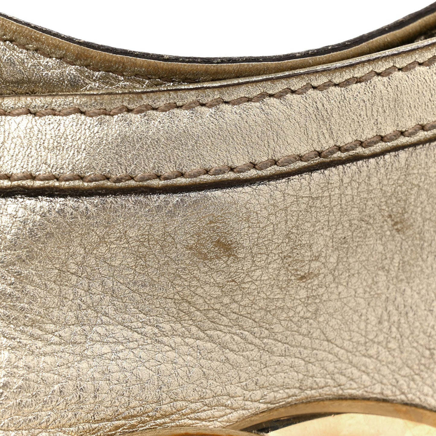 Leather Medium Britt Hobo Gold
