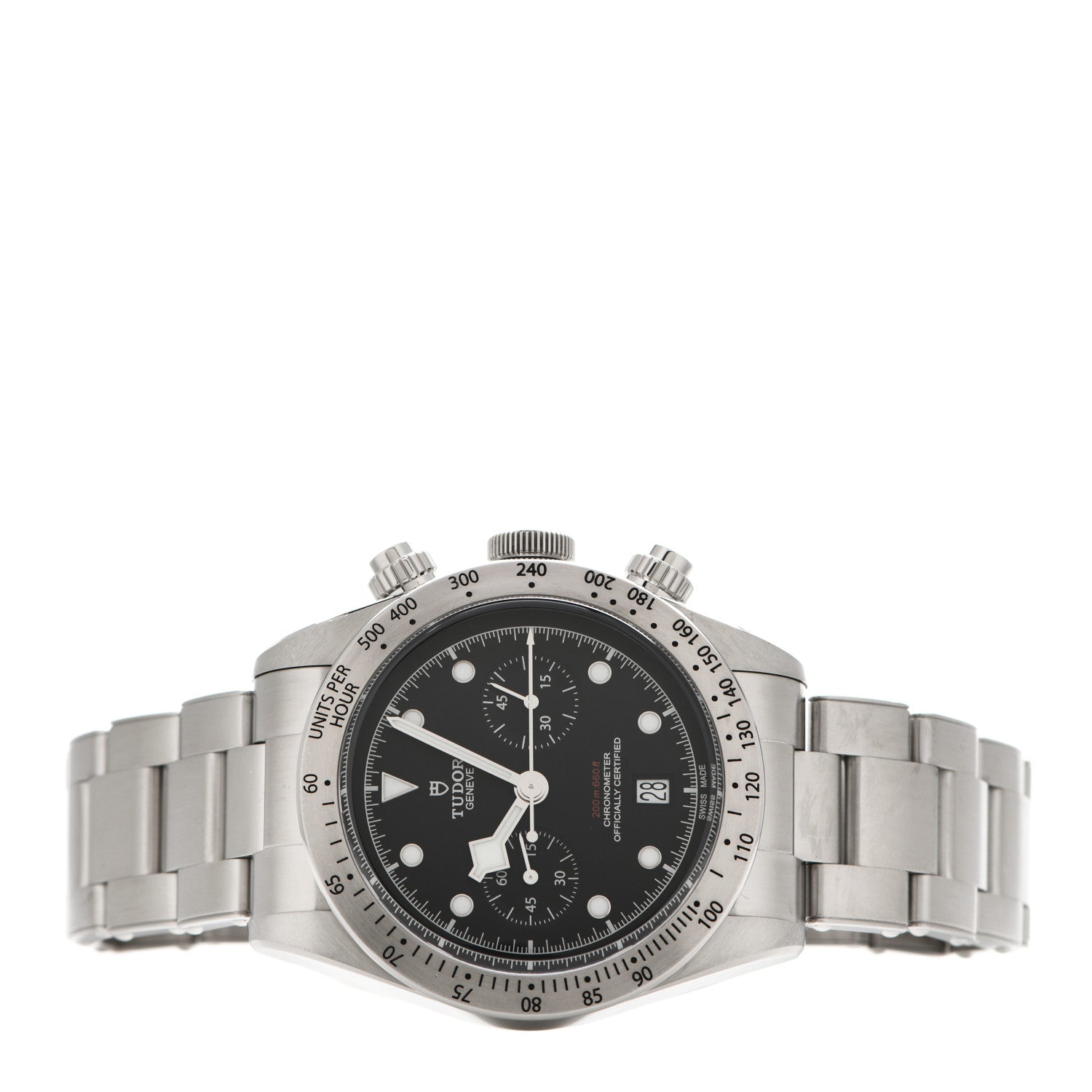 TUDOR Stainless Steel 41mm Black Bay Chronograph Automatic Watch Black 79350 2 of 5