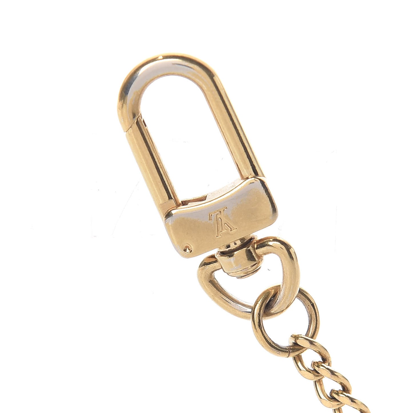 XL Pochette Extender Key Ring Chain Gold