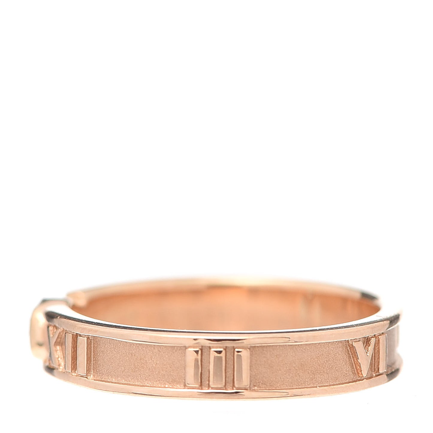 18K Rose Gold Diamond Atlas Closed Narrow Ring 47 4