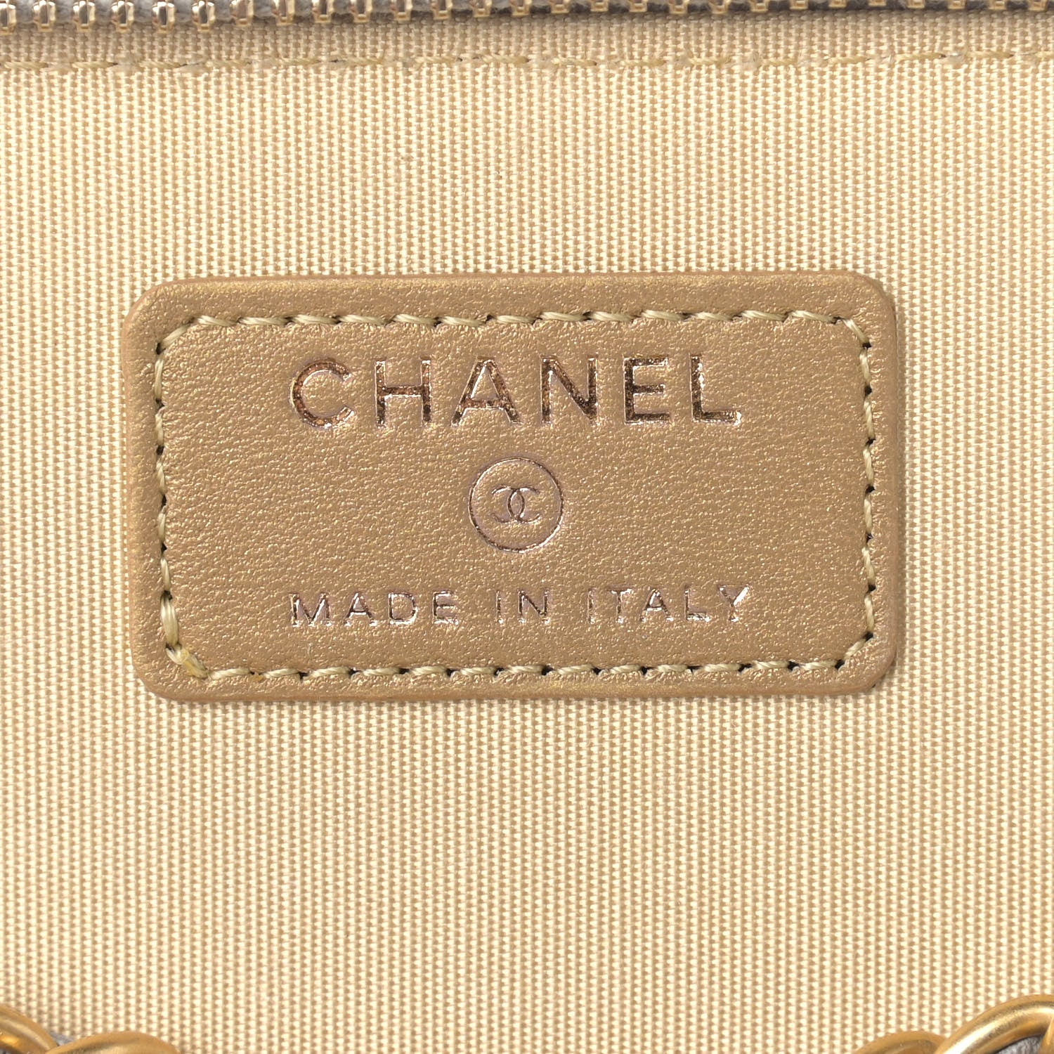 Chanel Lambskin Quilted Small Pearl Crush Vanity Case With Chain Grey 6 of 9