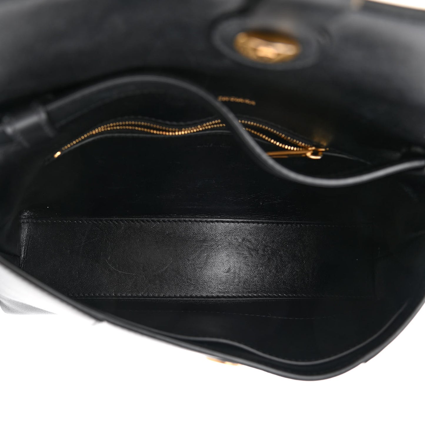 Semi Shiny Smooth Calfskin XS Downtown Shoulder Bag Black