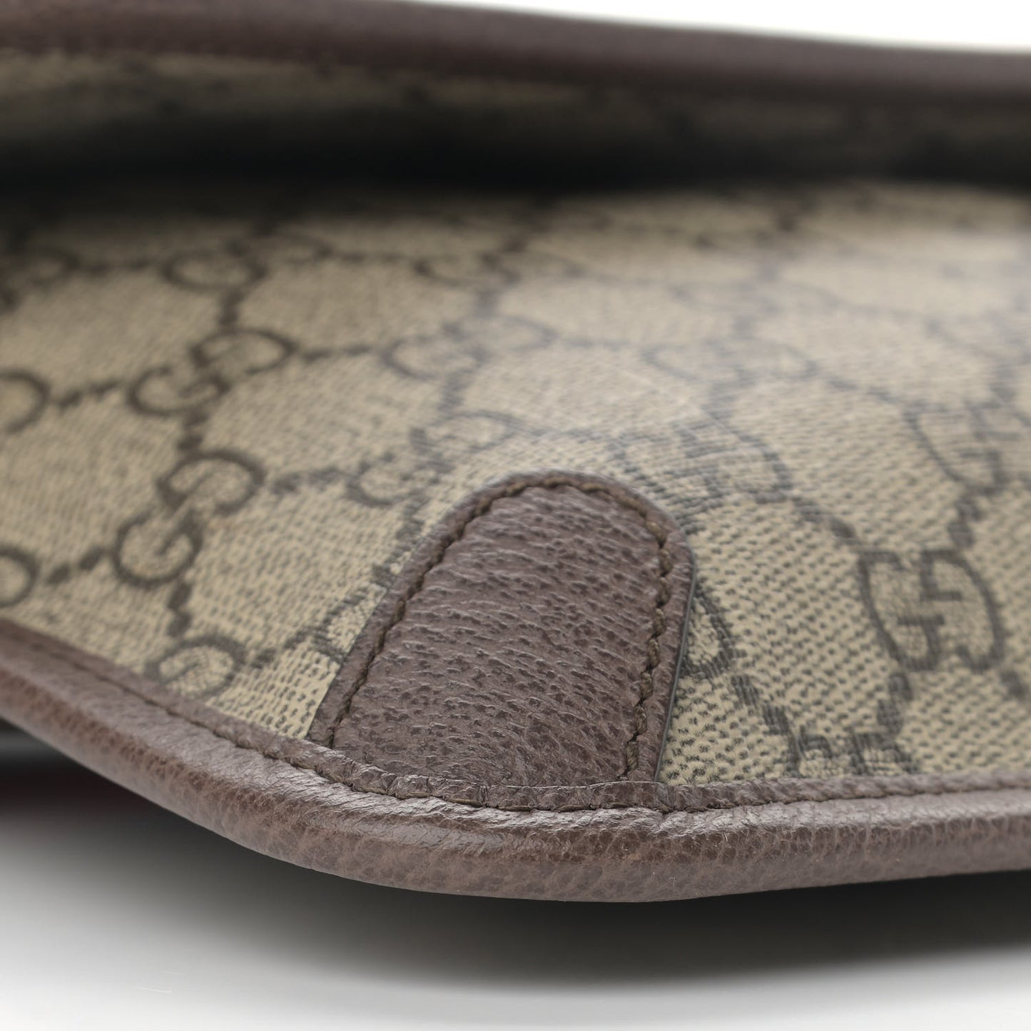 GG Supreme Monogram Neo Vintage Web Belt Bag Brown