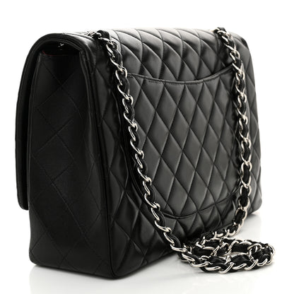 Chanel Lambskin Quilted Maxi Single Flap Black 3 of 12
