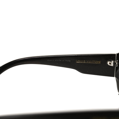 Louis Vuitton Acetate Hortensia Sunglasses Z0365W Black Glitter 6 of 8