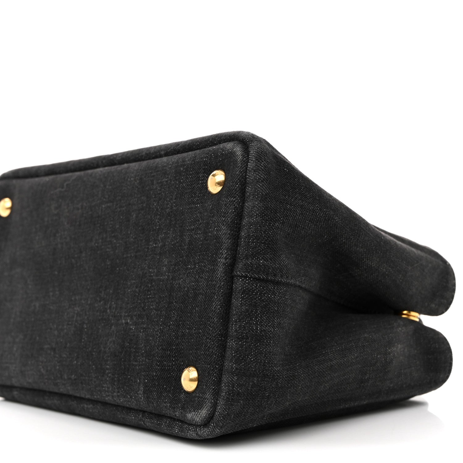 Prada Denim Small Logo Tote Black 1788839 – FASHIONPHILE