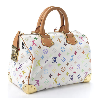 Louis Vuitton Monogram Multicolor Speedy 30 White 2 of 8