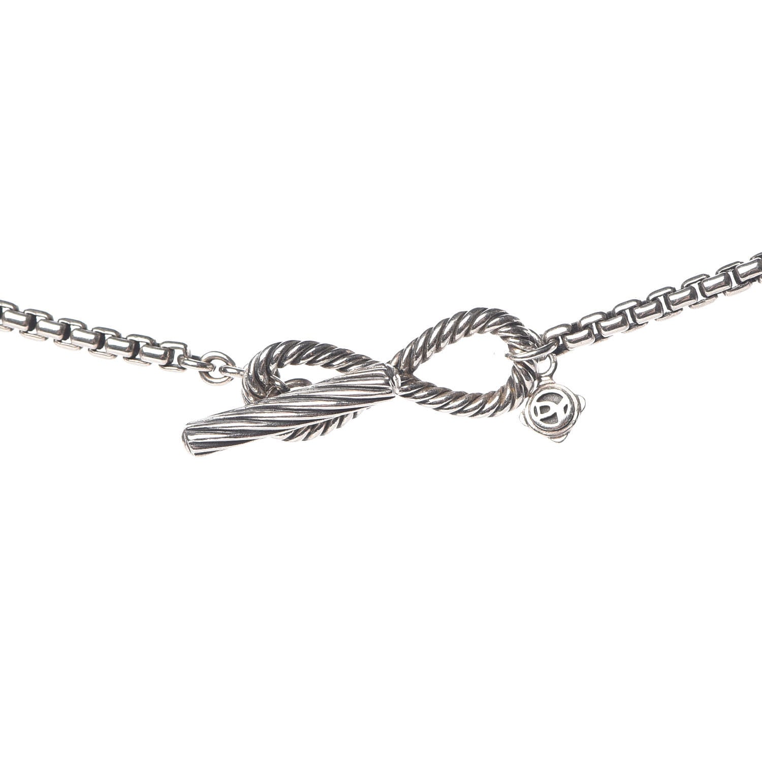 David Yurman Sterling Silver Amethyst Infinity Necklace 4 of 6