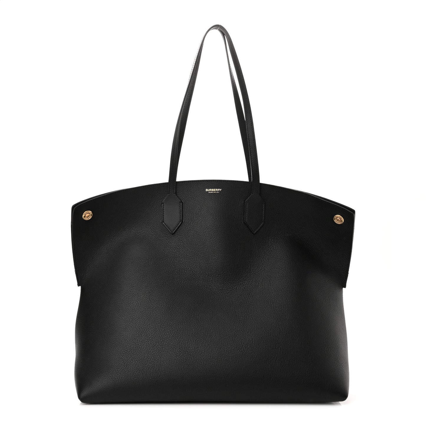Calfskin Large Society Tote Black