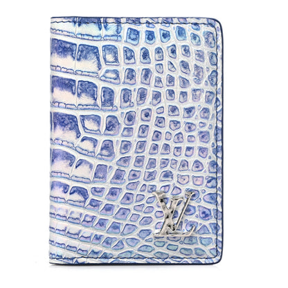 Louis Vuitton Alligator Pocket Organizer Frozen Blue 1 of 6