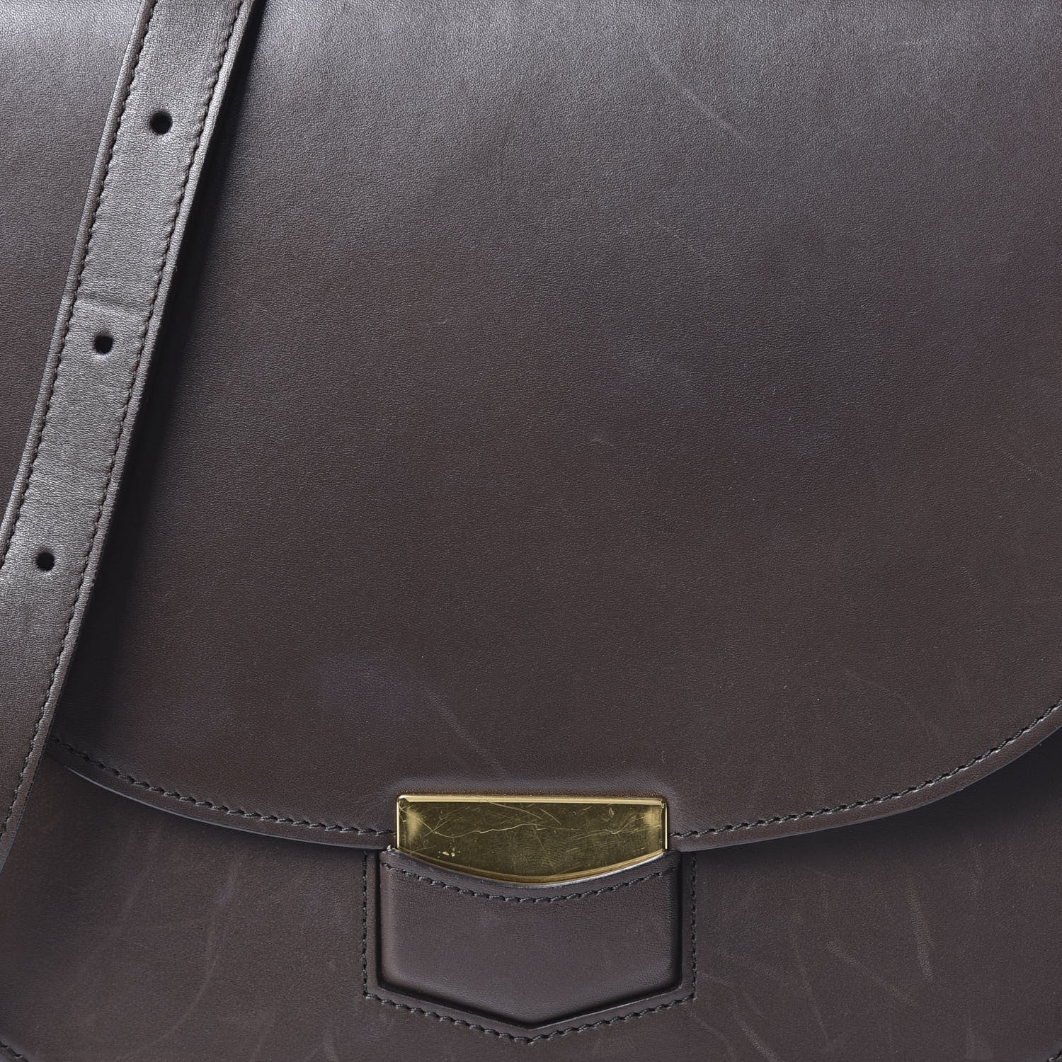 Celine Supersoft Calfskin Medium Trotteur Wood 9 of 9