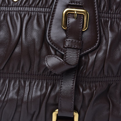 Prada Nappa Gaufre Dome Satchel Caffe 9 of 12