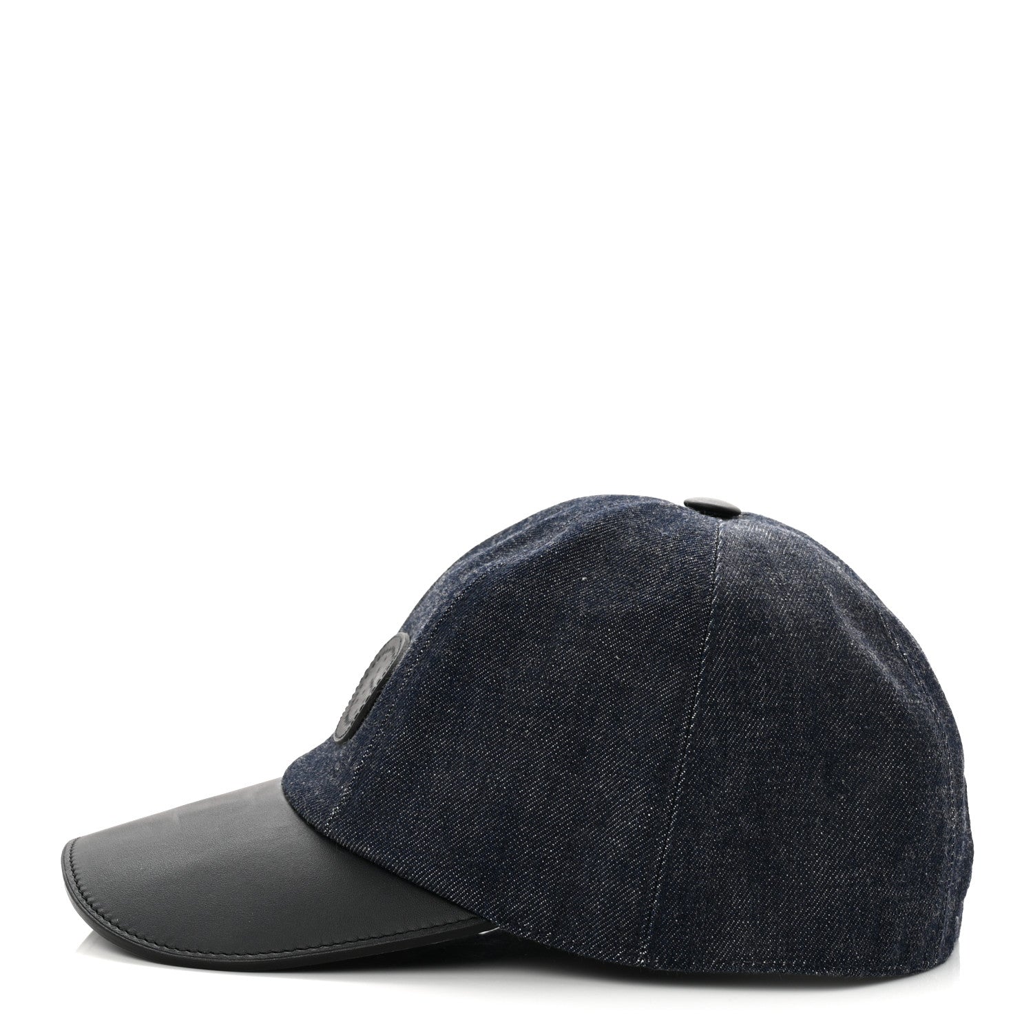 Hermes Cotton Denim Swift Sevres Evelyne Cap 59 Indigo Black 4 of 8