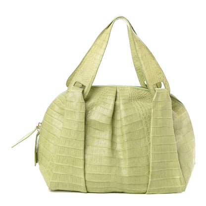 Nancy Gonzalez Crocodile Tote Lime 1 of 9