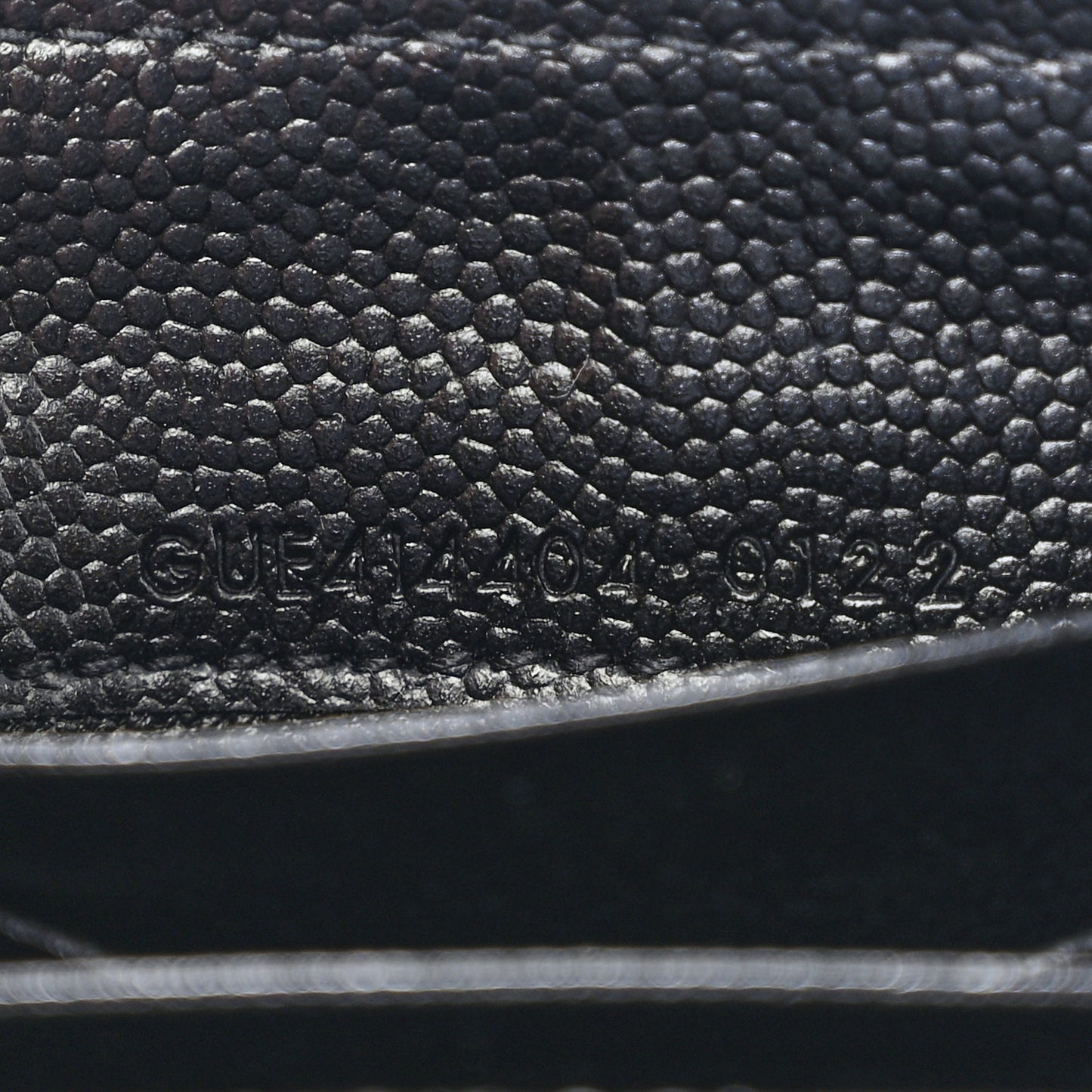 Grain De Poudre Matelasse Chevron Small Monochrome Monogram Envelope Wallet Black