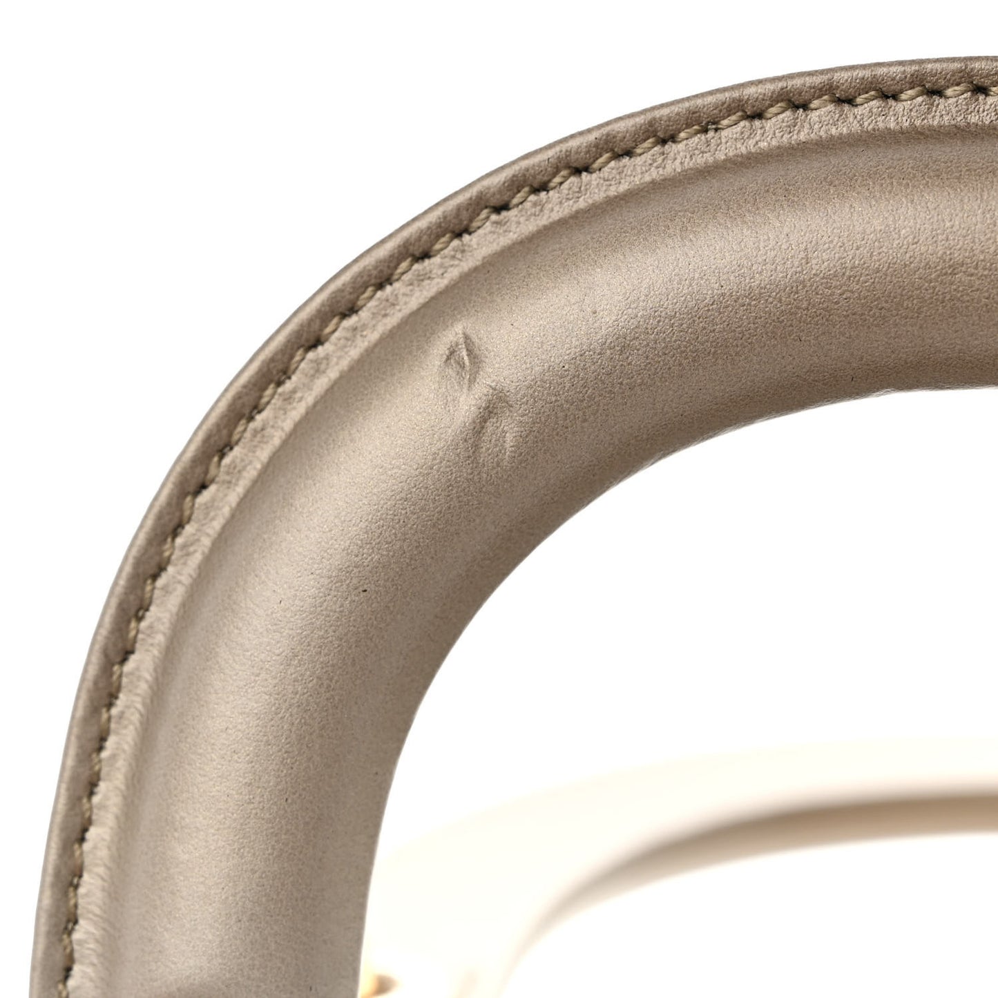 Metallic Lambskin Cannage Mini Lady Dior Gold