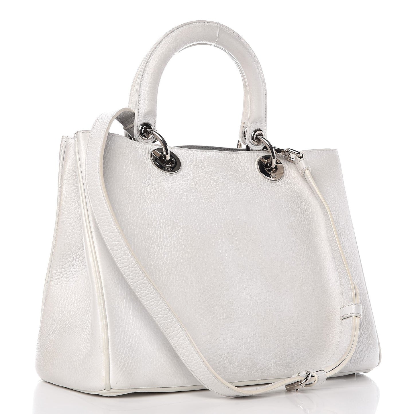 Bullcalf Printed Medium Flower Diorissimo Tote White