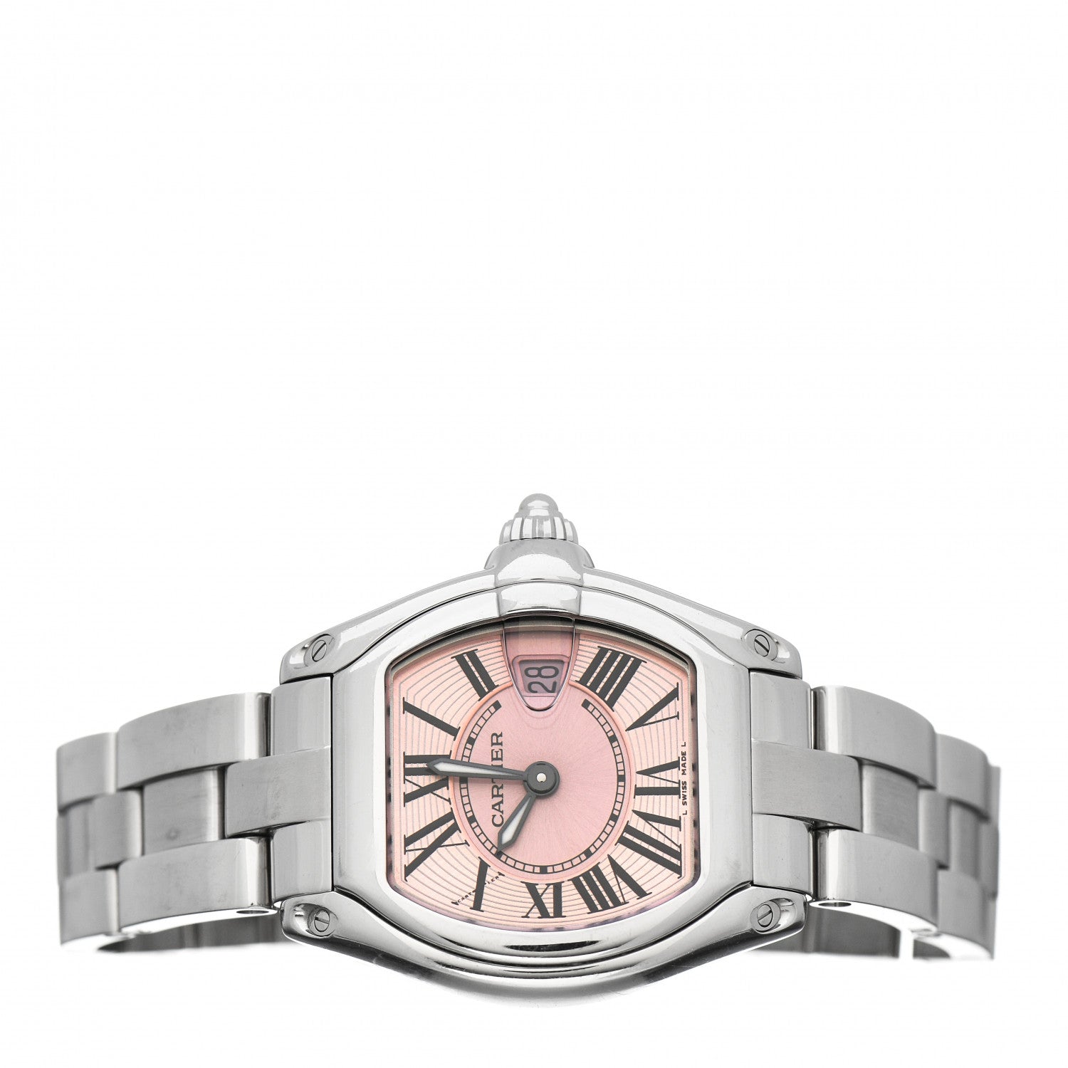 Cartier Stainless Steel 31mm Roadster Quartz Watch Pink 2 of 6