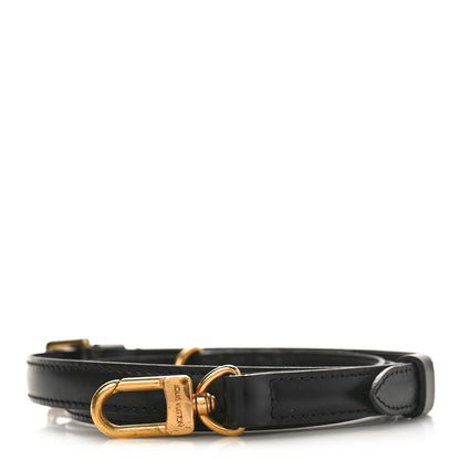 Louis Vuitton Calfskin 16mm Adjustable Shoulder Strap Black 1 of 4