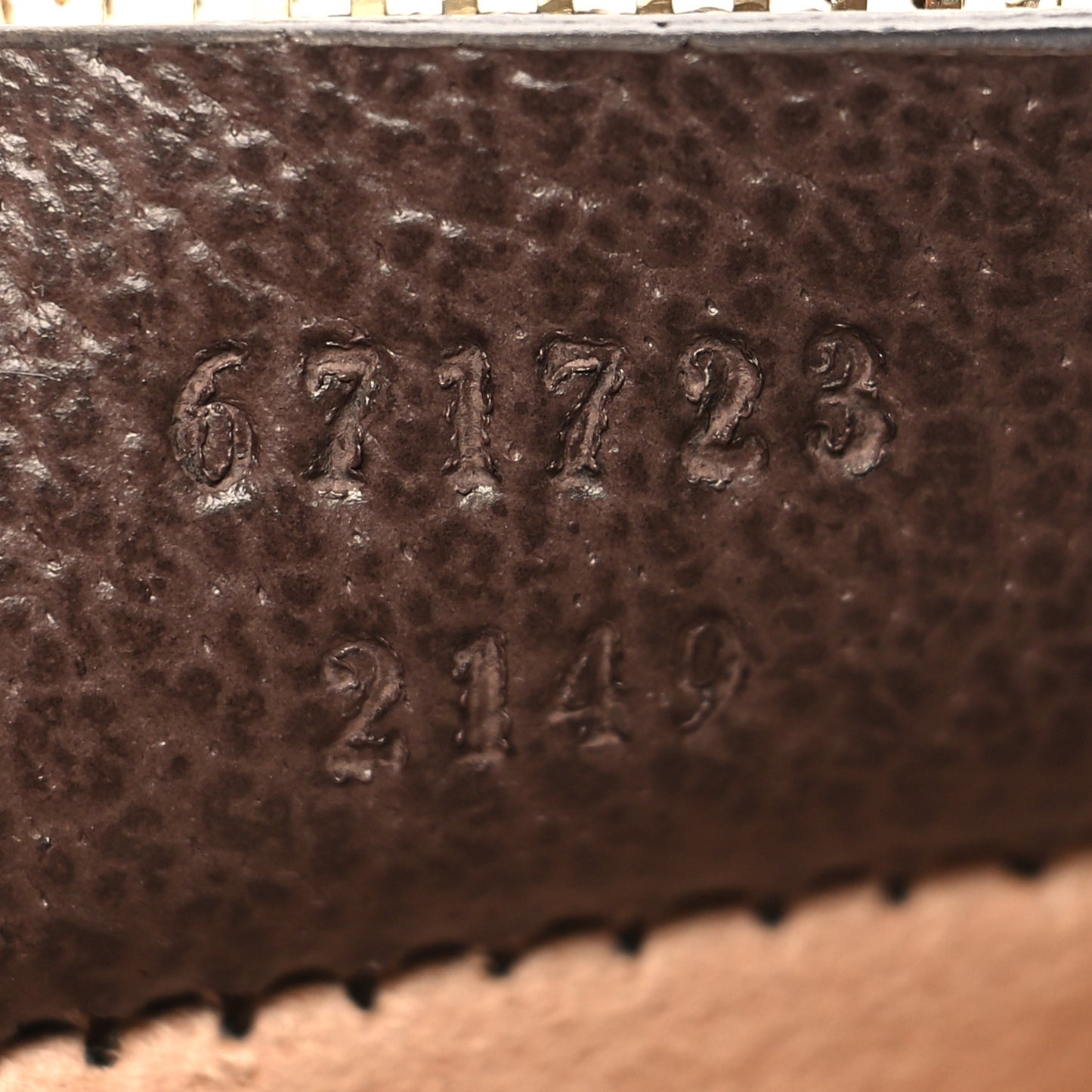 GG Supreme Monogram Web Ophidia Zip Card Case Brown