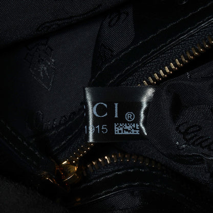 Gucci Patent Leather Medium Indy Top Handle Bag Bronze Black 9 of 9