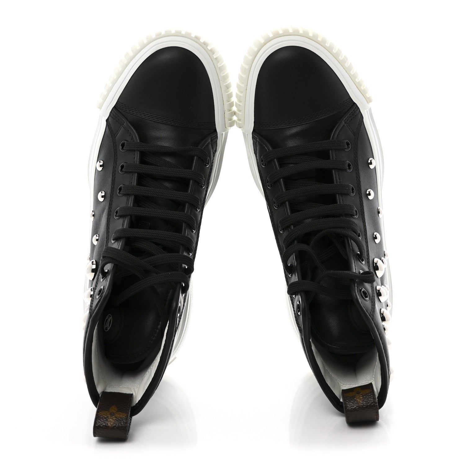Louis Vuitton LV X YK Lambskin Squad Sneaker Boot 38 Black 2 of 11