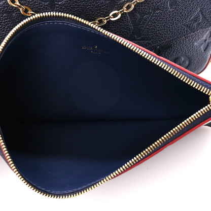 Louis Vuitton Empreinte Pochette Felicie Chain Wallet Marine Rouge 7 of 17