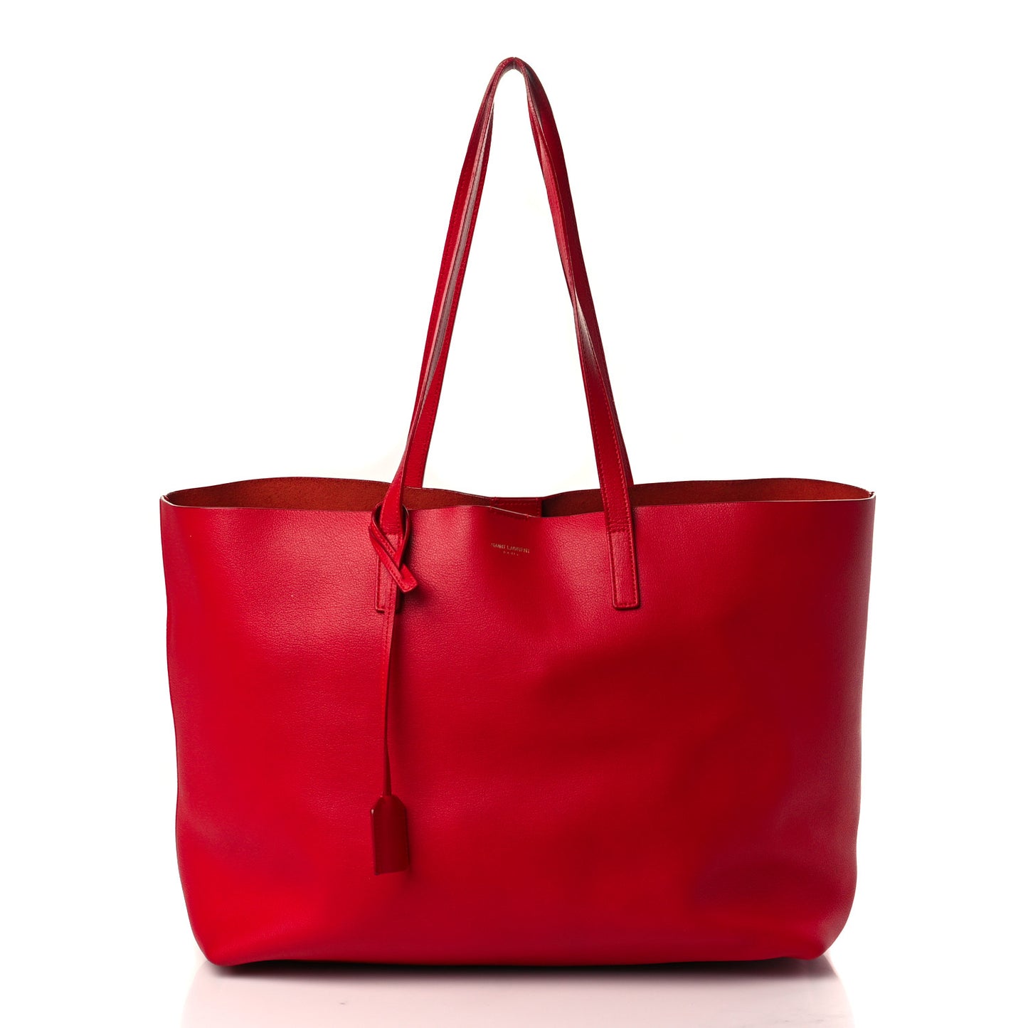 Calfskin Large Shopping Tote Rouge Eros
