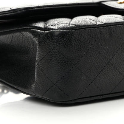 Chanel Caviar Quilted Medium Double Flap Black 9 of 16