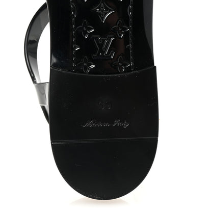 Louis Vuitton Rubber Bikini Thong Flat Sandals 39 Black 7 of 8