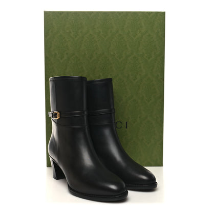 Gucci Nappa Charlotte Ankle Boots 36 Black 9 of 9