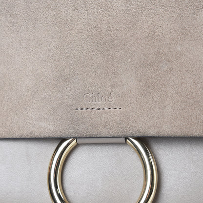 Chloe Suede Calfskin Faye Clutch Motty Grey 6 of 12