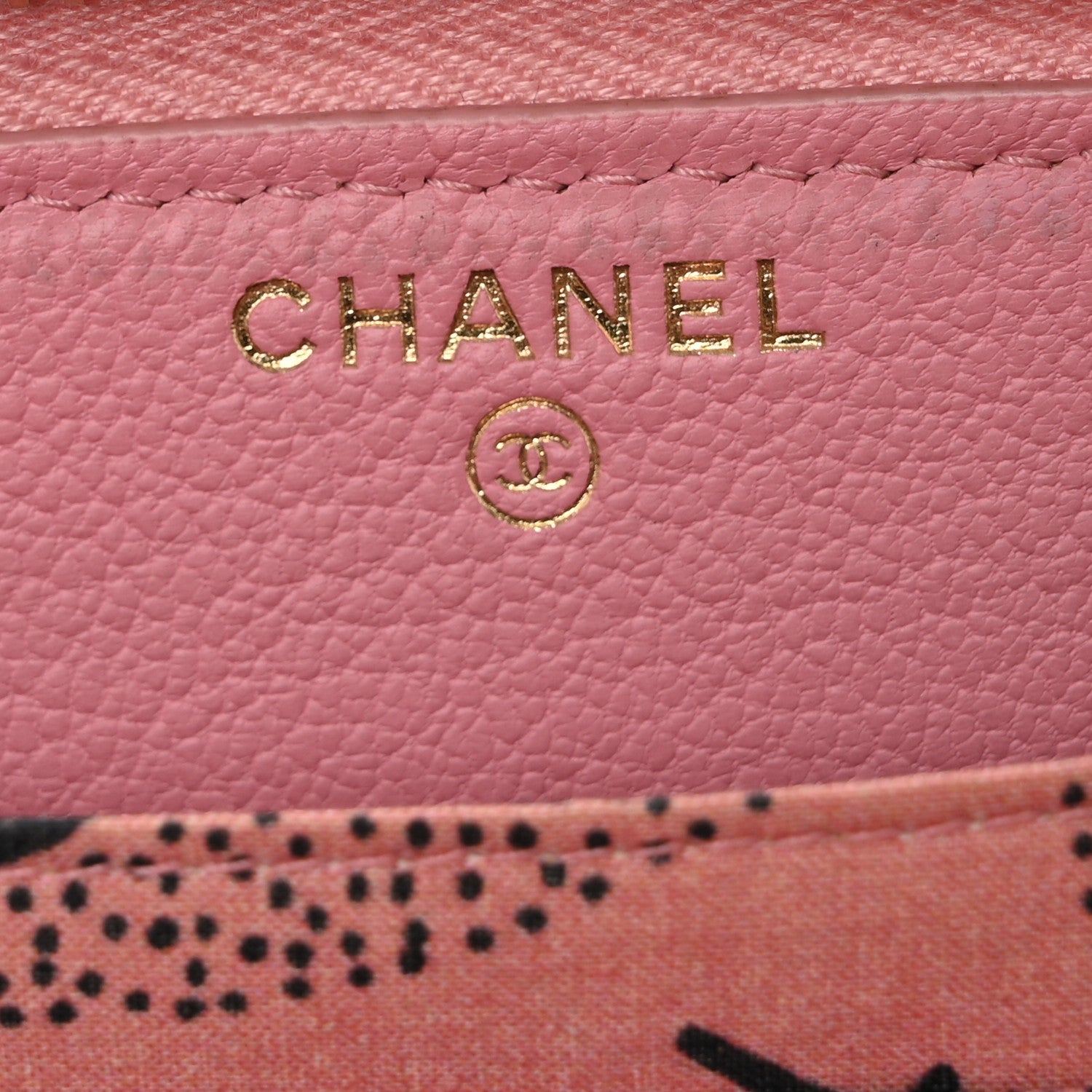 Chanel Goatskin Zip Around Wallet  Pink 6 of 10