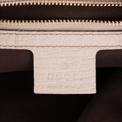 Gucci Monogram Medium Horsebit Chain Hobo Off White 6 of 7