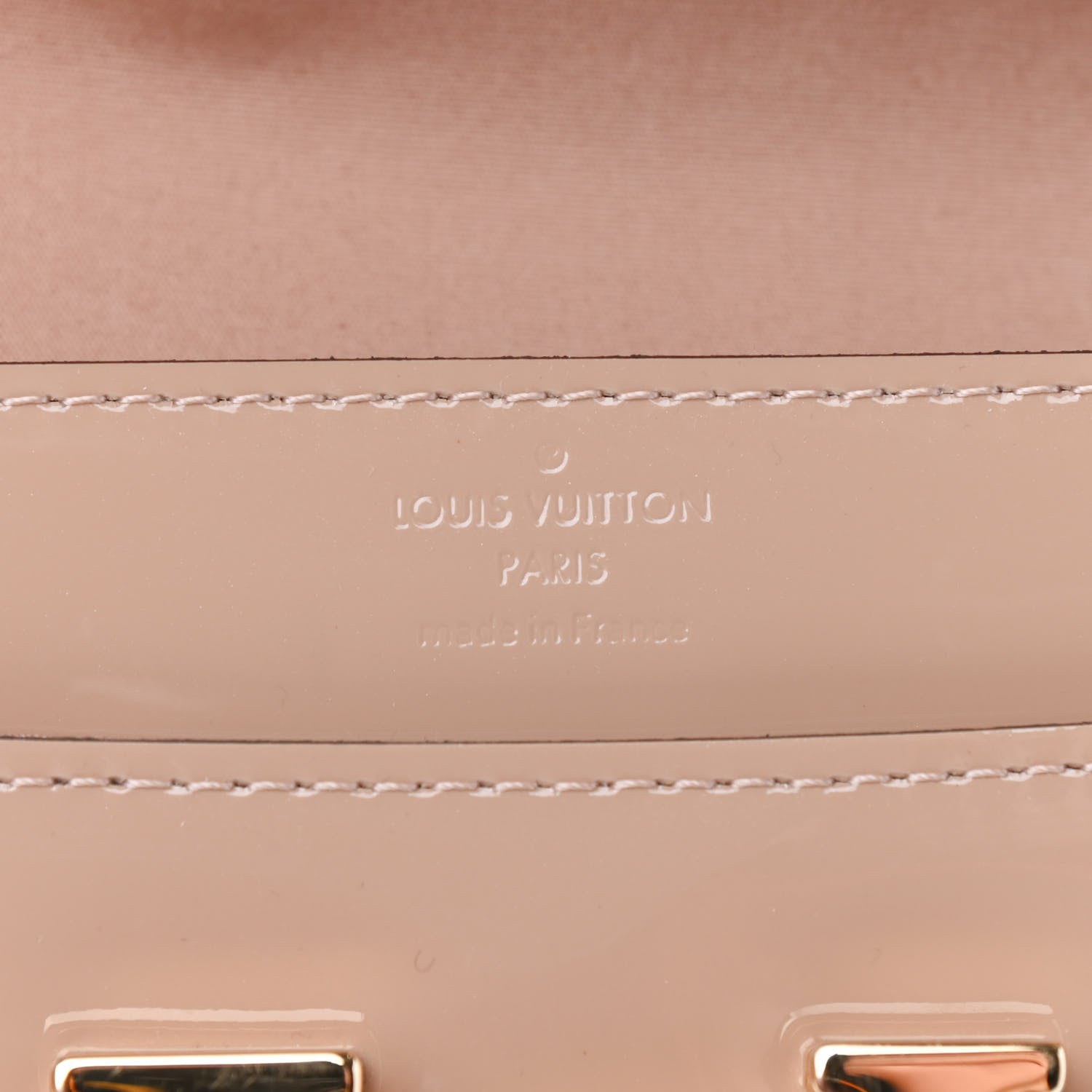 Louis Vuitton Patent Louise Clutch Nude 6 of 9