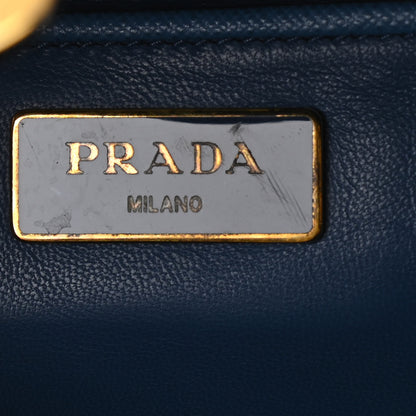 Prada Saffiano Pyramid Bag Aviazione Cobalto 6 of 9