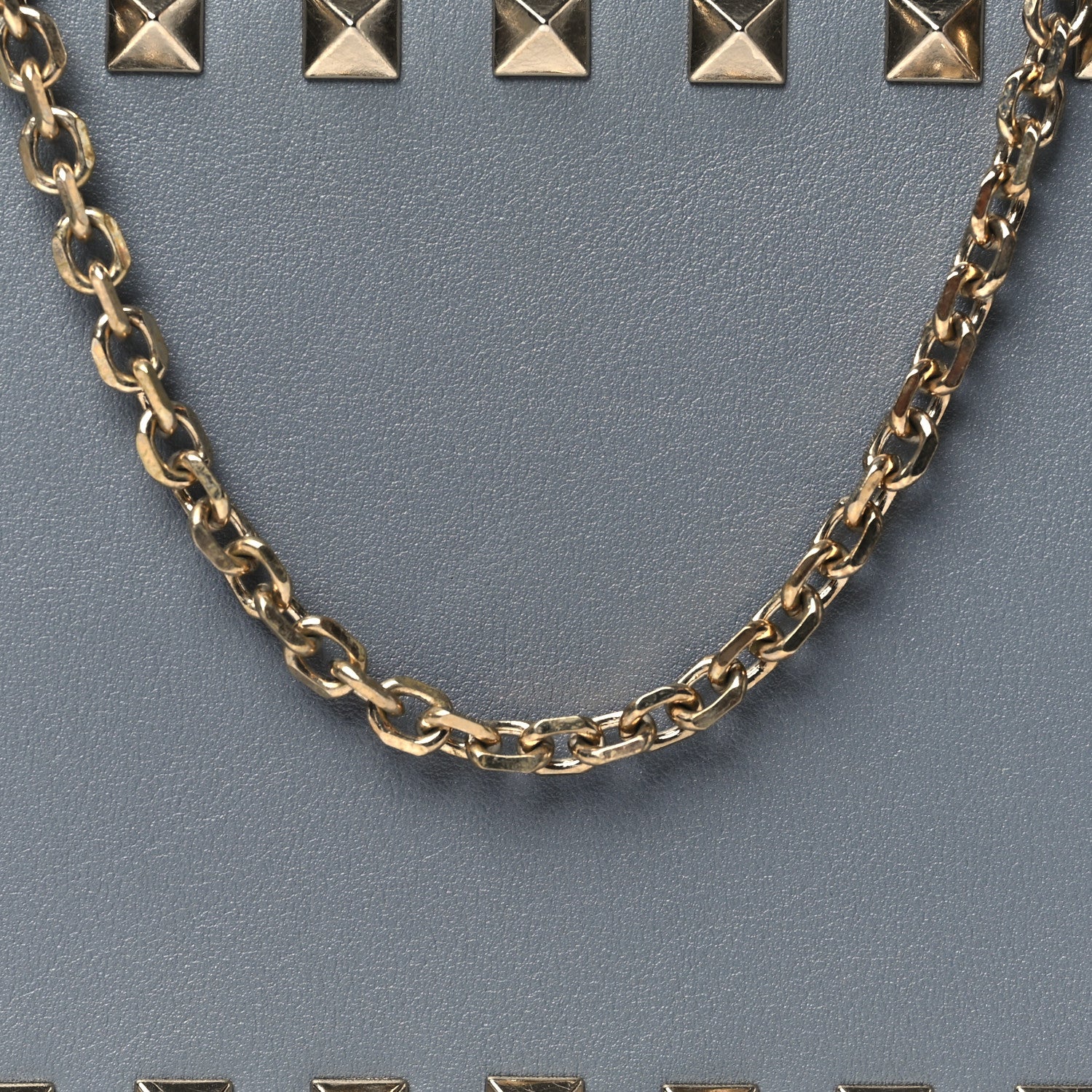 Valentino Garavani Calfskin Small Rockstud Chain Camera Crossbody Bag Light Stone 7 of 9