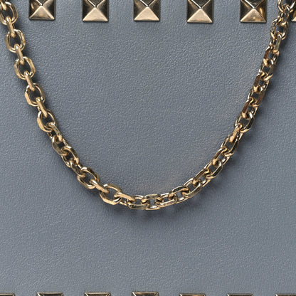 Valentino Garavani Calfskin Small Rockstud Chain Camera Crossbody Bag Light Stone 7 of 9