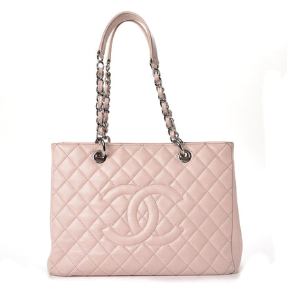 Chanel Caviar Quilted Grand Shopping Tote GST Light Pink 1 of 16