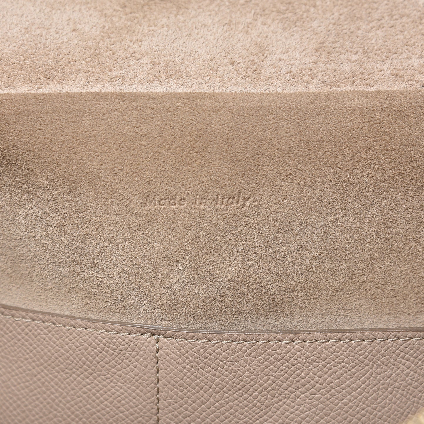 Grained Calfskin Mini Belt Bag Light Taupe