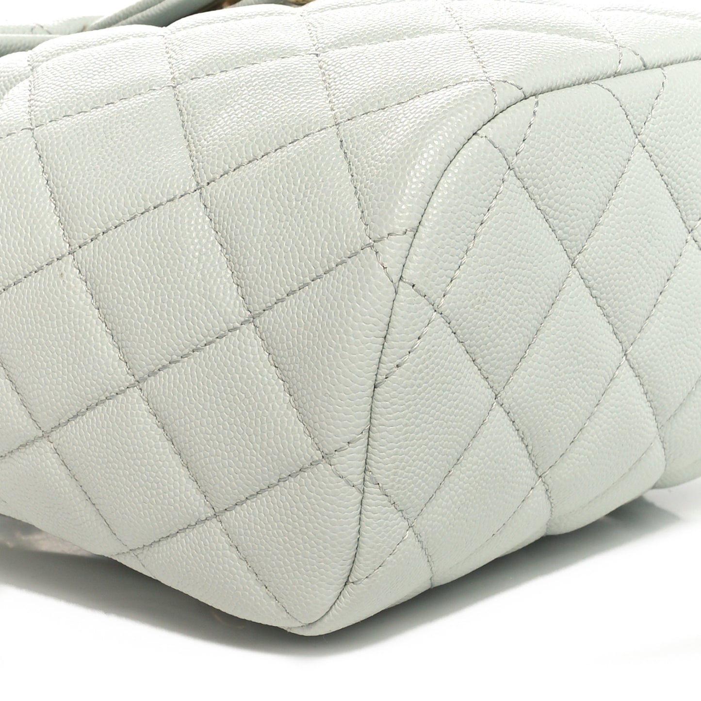Caviar Quilted Mini Urban Spirit Backpack Light Blue