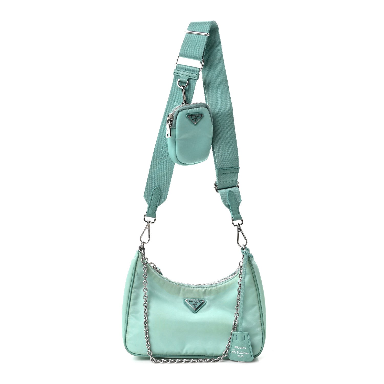 Prada Nylon Saffiano Re-Edition 2005 Shoulder Bag Giada 1 of 11